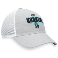 Seattle Kraken Fanatics Team Trucker Snapback Hat - Heather Gray/White Hats