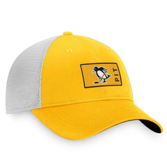 Pittsburgh Penguins Fanatics Authentic Pro Trucker Snapback Hat - Gold/White Hats