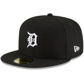 Detroit Tigers Logo 59FIFTY Fitted Hat Black
