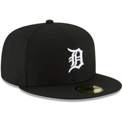 Detroit Tigers Logo 59FIFTY Fitted Hat Black