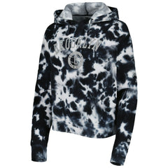 Brooklyn Nets Women's Brushed Cotton Tie-Dye Pullover Hoodie - Black online