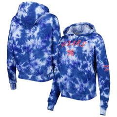 Philadelphia 76ers Women's Brushed Cotton Tie-Dye Pullover Hoodie - Royal discount