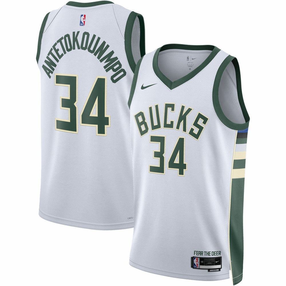 Giannis Antetokounmpo Milwaukee Bucks Unisex Swingman Jersey - Association Edition - White shop