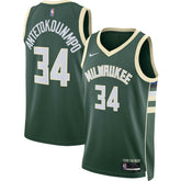 Giannis Antetokounmpo Milwaukee Bucks Unisex Swingman Jersey - Icon Edition - Hunter Green online