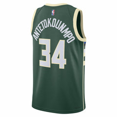 Giannis Antetokounmpo Milwaukee Bucks Unisex Swingman Jersey - Icon Edition - Hunter Green online