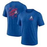 New England Patriots Diamond Scroll Tri-Blend T-Shirt - Royal for sale