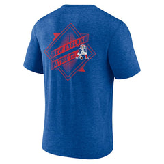 New England Patriots Diamond Scroll Tri-Blend T-Shirt - Royal for sale