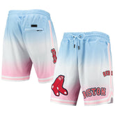 Boston Red Sox Pro Standard Team Logo Pro Ombre Shorts Blue/Pink