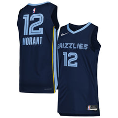 Ja Morant Memphis Grizzlies Authentic Jersey - Icon Edition - Navy discount