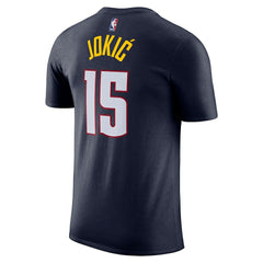 Nikola Jokic Denver Nuggets Icon 2022/23 Name & Number T-Shirt sale - Navy outlet