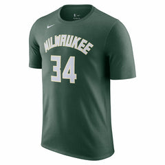 Giannis Antetokounmpo Milwaukee Bucks Icon 2022/23 Name & Number T-Shirt - Hunter Green outlet