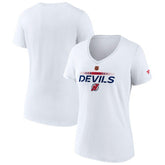 New Jersey Devils Fanatics Women's Special Edition V-Neck T-Shirt - White T-shirts