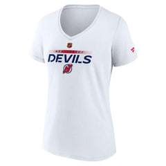 New Jersey Devils Fanatics Women's Special Edition V-Neck T-Shirt - White T-shirts