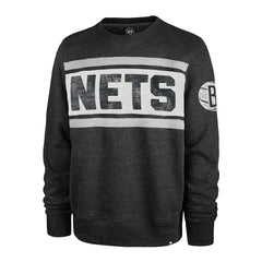Brooklyn Nets '47 Tribeca Emerson Pullover Sweatshirt - Heather Black outlet