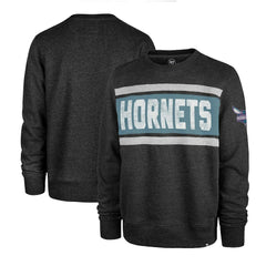 Charlotte Hornets '47 Tribeca Emerson Pullover Sweatshirt - Heather Black outlet