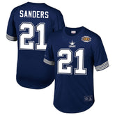 Deion Sanders Dallas Cowboys Retired Player Name & Number Mesh Top - Navy cheap