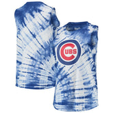 Chicago Cubs Touch Women's Money Ball Tie-Dye Tank Top Royal