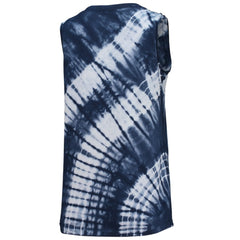 Atlanta Braves Touch Women's Money Ball Tie-Dye Tank Top Navy