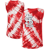 St. Louis Cardinals Touch Women's Money Ball Tie-Dye Tank Top Red