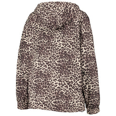 Brooklyn Nets DKNY Sport Women's Gabriella Windbreaker Half-Zip Hoodie - Leopard discount