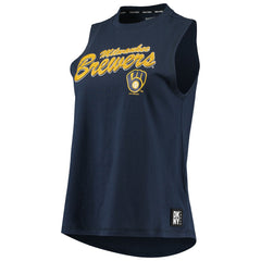 Milwaukee Brewers DKNY Sport Women's Marcie Tank Top Navy