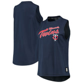 Minnesota Twins DKNY Sport Women's Marcie Tank Top Navy