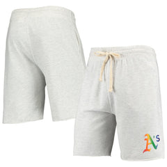 Athletics Concepts Sport Mainstream Logo Terry Tri-Blend Shorts Oatmeal