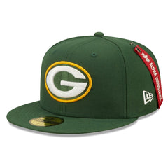 Green Bay Packers New Era x Alpha Industries Alpha 59FIFTY Fitted Hat - Green sale