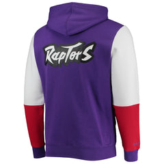 Toronto Raptors Hardwood Classics Fusion 2.0 Colorblock Pullover Hoodie - Purple for sale