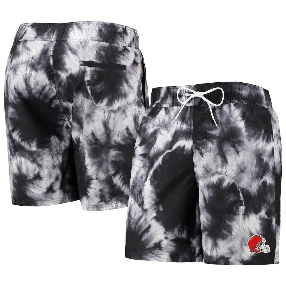 Cleveland Browns G-III Sports by Carl Banks Splash Volley Swim Shorts - Black for sale