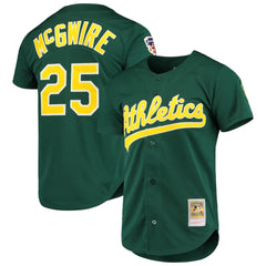 Mark McGwire Athletics 1997 Cooperstown Collection Authentic Jersey Green