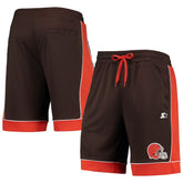 Cleveland Browns Starter Fan Favorite Fashion Shorts - Brown/Orange online