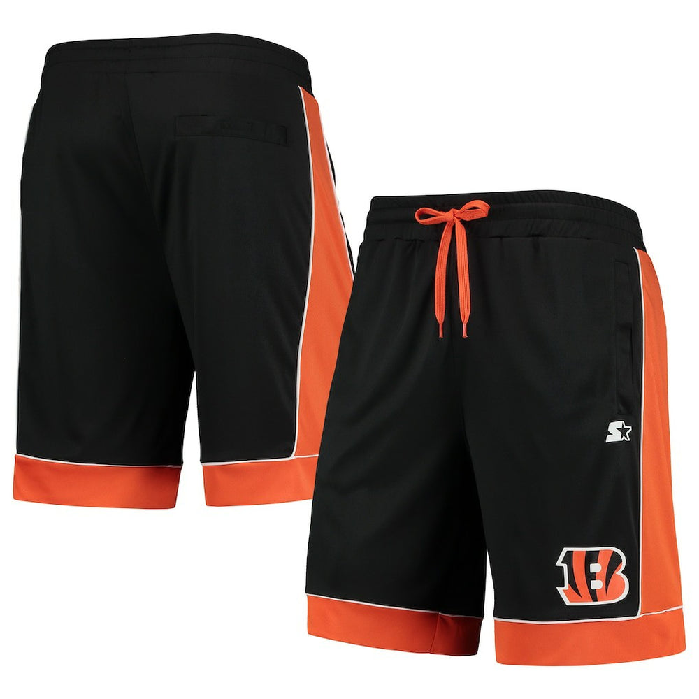 Cincinnati Bengals Starter Fan Favorite Fashion Shorts - Black/Orange cheap