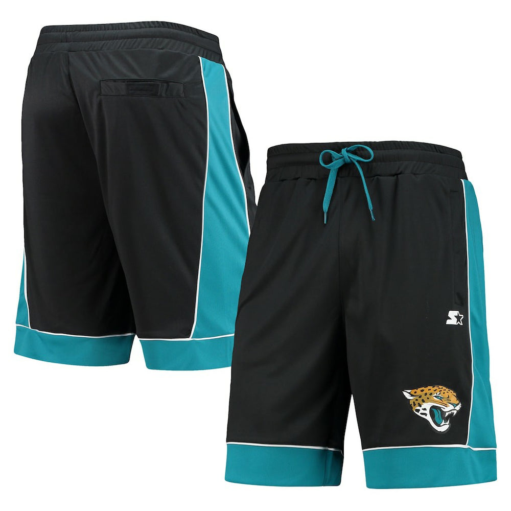 Jacksonville Jaguars Starter Fan Favorite Fashion Shorts - Black/Teal on sale