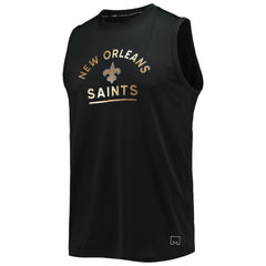 New Orleans Saints MSX by Michael Strahan Rebound Tank Top - Black cheap