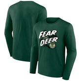 Milwaukee Bucks Tip-Off Long Sleeve T-Shirt - Hunter Green on sale