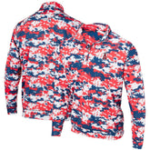 Los Angeles Angels Digital Camo Performance Quarter-Zip Pullover Jacket Red