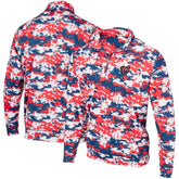 Washington Nationals Digital Camo Performance Quarter-Zip Pullover Jacket Red