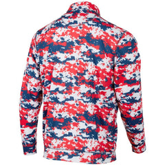 Washington Nationals Digital Camo Performance Quarter-Zip Pullover Jacket Red