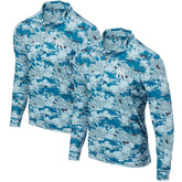 New York Yankees Digital Camo Performance Quarter-Zip Pullover Jacket Blue