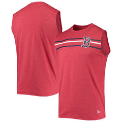 Boston Red Sox Muscle Tank Top Heathered Red