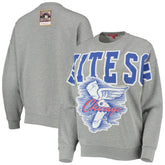 Chicago White Sox Women's Cooperstown Collection Logo Lightweight Pullover Sweatshirt Heathered Gray