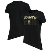 San Francisco Giants Levelwear Women's Birch Delta Asymmetrical T-Shirt Black