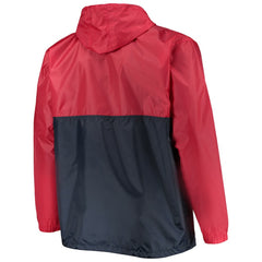 Washington Capitals Big & Tall Anorak Half-Zip Pullover Hoodie - Red Hoodies