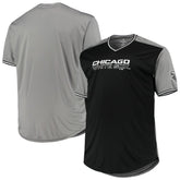 Chicago White Sox Solid V-Neck T-Shirt Black/Gray
