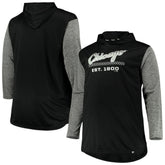 Chicago White Sox Big & Tall Wordmark Club Pullover Hoodie Black/Heathered Gray