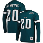 Brian Dawkins Philadelphia Eagles Retired Player Name & Number Long Sleeve Top - Midnight Green sale