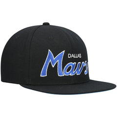 Dallas Mavericks Hardwood Classics Script 2.0 Snapback Hat sale - Black for sale