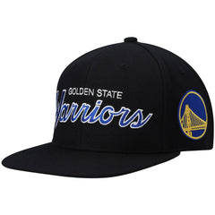 Golden State Warriors Hardwood Classics Script 2.0 Snapback Hat sale - Black outlet