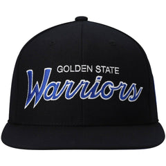 Golden State Warriors Hardwood Classics Script 2.0 Snapback Hat sale - Black outlet